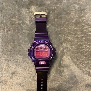 A purple G Shock watch